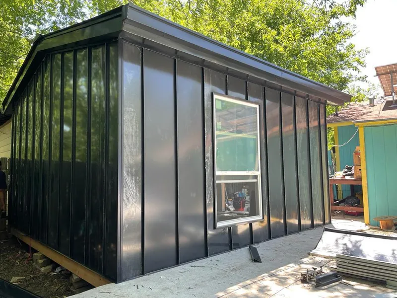 Black standing seam metal wall panels for Metal Roof Installation in Alameda